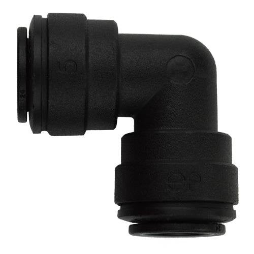 Ideal H2O JG Quick Connect Fitting - Elbow - 3/8 in - Black (10/Bag)