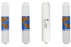 Omnipure Q5605, (2) Q5633, and Membrane Replacement Sediment Carbon Filter Cartridge Set w/ 36 GPD Membrane for Purotwist 4000