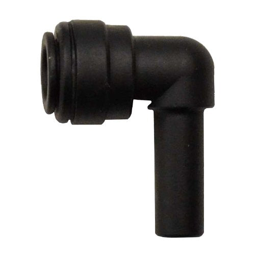 John Guest Speedfit PP220808E 1/4" OD x 1/4" OD Black Polypropylene Push-to-Connect Plug-in Elbow (10-Pack), Black