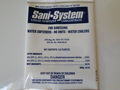 Pro Products SANI-SYSTEM (SS24WS) Liquid Sanitizer Concentrate for WATER SOFTENER - RO UNITS - WATER COOLERS (24)