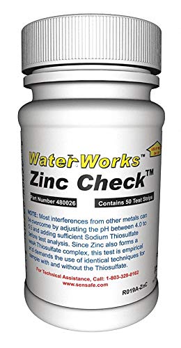 Industrial Test Systems 480026 - Test Strips Zinc 0-100PPM PK50 Pack of 2