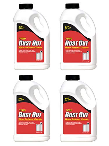 Pro Products Rust Out RO05B Water Softener Cleaner and Iron Remover, 4.75 lb. Bottle, 4 Pack