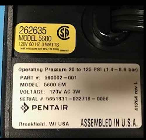 Fleck 5600 Metered Water Softener On Demand Control Head Valve