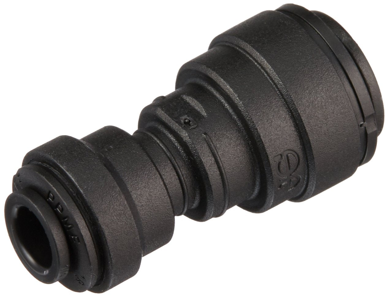 Ideal H2O JG Quick Connect Reducer Fitting - Union - 1/4 in to 3/8 in - Black (10/Bag)