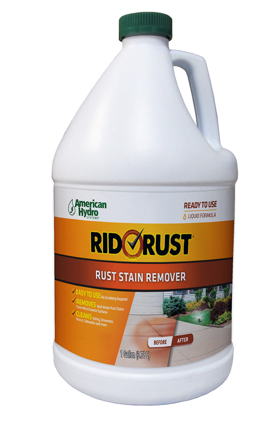 American Hydro Systems 2662 Rid O' Rust Liquid Rust Stain Remover, 1-Gallon